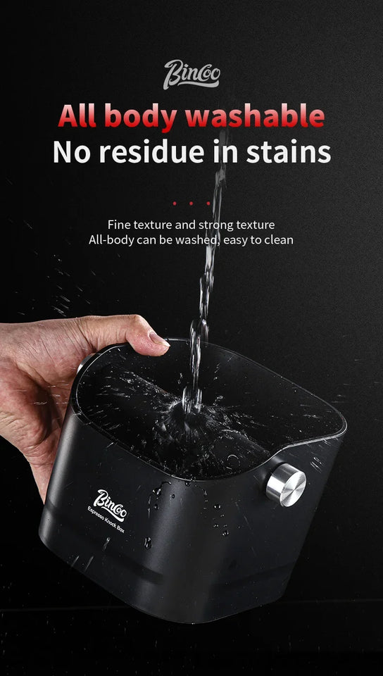 Bincoo Coffee Knock Box Espresso Grounds Container Dump Bin Bucket Anti Slip Powder Beveled Residue Home Cafe Bar Barista Tools