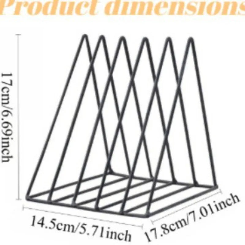 Desktop Bookshelf Wrought Iron Shelf Metal Table Simple Storage Shelf