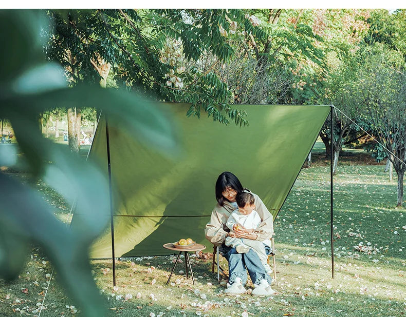 Camping Ground Sheet Picnic Mat Tent Footprint Tarp Awning Shade Beach Pad Outdoor Travel Tent Tarp Sun Canopy with Tent Pegs