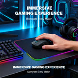 2026 NEW Gaming Mouse 3-Speed DPI Esports Wireless Ergonomic Design Gaming 2-mode Connection Magnetic Charging Dock RGB Lighting