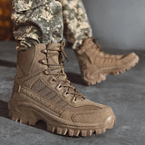 2024 New Winter Work boots Men's Desert Tactical Boots Outdoor Hiking Shoes Men's Leather Desert Combat Ankle Boots Plus Size