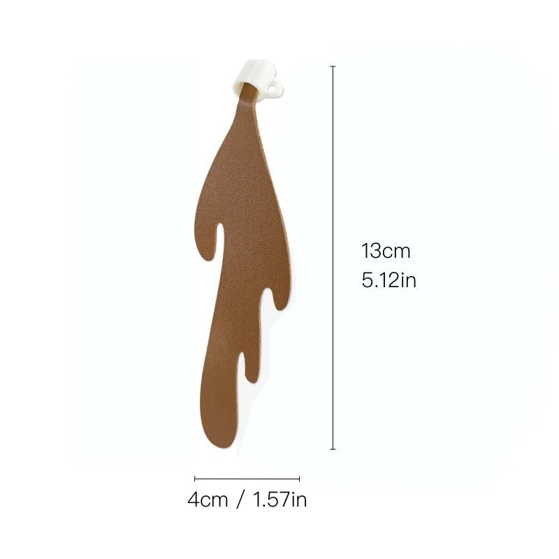 Funny Bookmark Spilled Coffee Bookmark Corner Marker Gift for Kid Students Reading Bookmarks