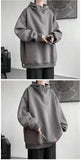 Turtleneck Hoodie Zipper Pullovers Streetwear Hip Hop Hooded Sweatshirt Men Clothing Korean Couples Harajuku Coat