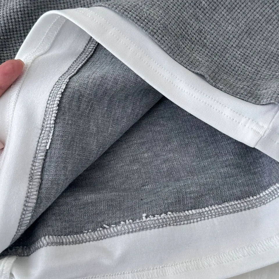 Boys' Casual Loose Cotton Long Sleeve Sweatshirt Grid Pullover Shirt 6-14 Years Spring Autumn Fashion Fake 2 Piece Top for Kids