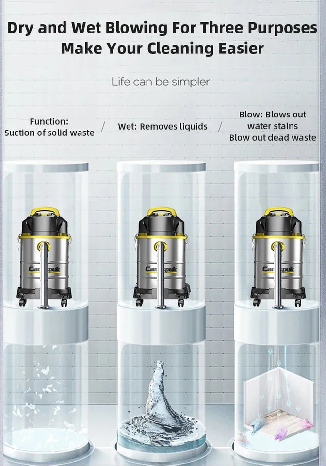 25L/40L Wet And Dry Blowing 3 in 1 Vacuum Cleaner High Power Car Wash Shop Hotel Household Commercial Industrial Vacuum Cleaner