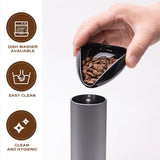 Leeseph Coffee Bean Dosing Cup and Spoon Set, Ceramic Dosing Vessel Measuring Tray Kit for Coffee or Tea,  Espresso Accessories