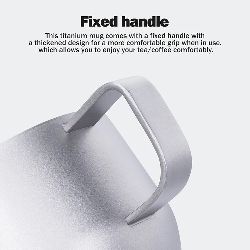 Boundless Voyage Titanium Double Wall Mug Metal Coffee Tea Cup Mini Espresso Cup Ultralight Durable Portable Drinkware Ti3086D