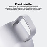 Boundless Voyage Titanium Double Wall Mug Metal Coffee Tea Cup Mini Espresso Cup Ultralight Durable Portable Drinkware Ti3086D