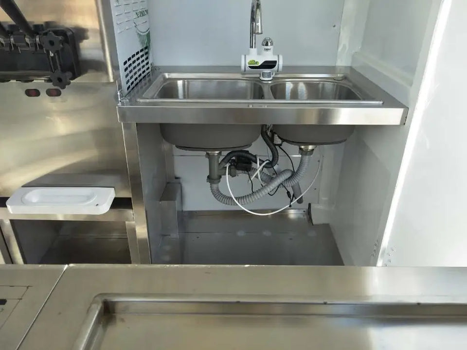 2025 Netherlands Standard Commercial Food Trailer Cart School Food Truck Van With Stocks For Shipping