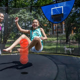 98x50cm Kids Basketball Hoop  with Pump & Ball Kids Trampoline Basketball Hoop Set Sunproof Basketball Hoop for Boys And Girls