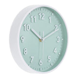 8 Inch Wall Clock 3D Number Quartz Battery Operated Silent Non-Ticking Round Wall Clocks for Office Bedroom Decorative Pink