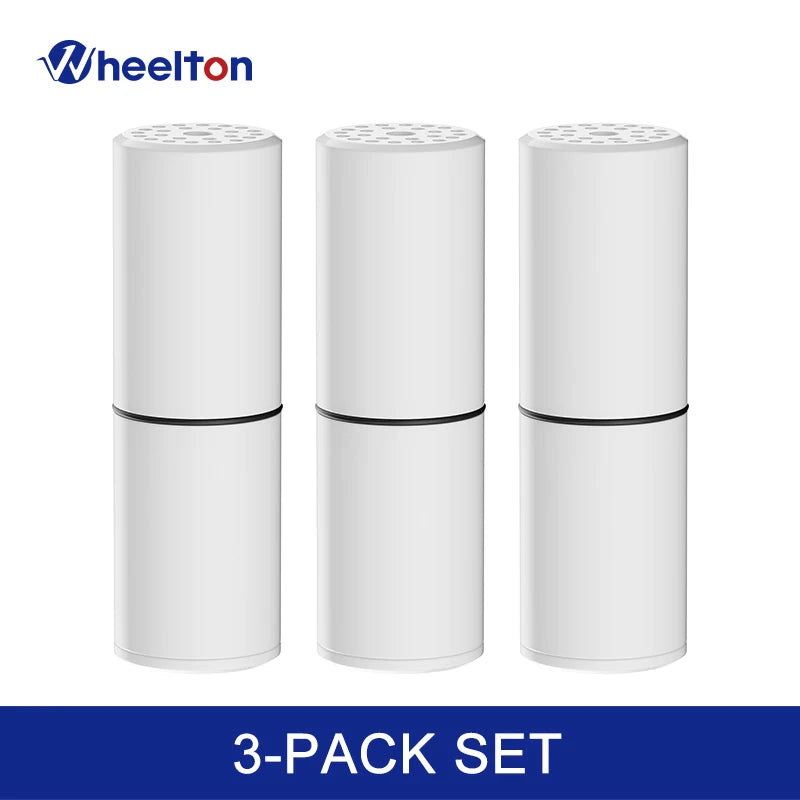WHEELTON 3Pcs/lot Water Filter Cartridges For Shower Water Purifier Element Shower Filter Bathroom Accessories