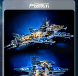 New 3385pcs Technical MOC Idea The SHIELD Helicarrier Building Blocks Bricks Model Assembling Toys for Boys Birthday Gift Set