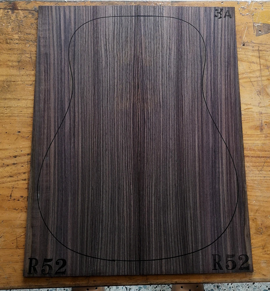 AAA Grade India Rose guitar back/side board All-Solid acoustic Guitar making material accessories Solid Woods Number selection