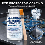 Waterproof Silicone Conformal Coating PCB Protection Lacquer Anti-corrosion Insulation Varnish with Brush for Electronic Repair