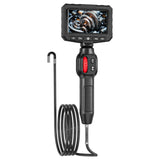 Two-Way Articulating Borescope Camera with Light: 3.9mm/6mm Industrial Endoscope Inspection Camera with Automotive Inspection