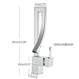 Bathroom Basin Faucet Brass Deck Mounted Mixer Taps Single Handle Single Hole Hot Cold Water Mixers Tap