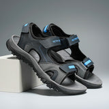 Summer New Sandals Men's Water Beach Breathable Quick Drying Shoes Comfortable Flat Bottom Non slip Sandals Driving Shoes