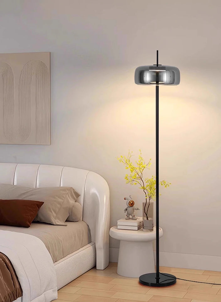 Modern LED floor lamps for living rooms and bedrooms, with adjustable three-color temperatures