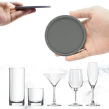 6Pcs 10cm Silicone Coasters Round Heat Resistant Rubber Tea Cup Mat Drink Coffee Mug Glass Beverage Holder Pad Decor Table Mat