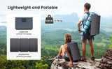 21W Portable Solar Panel, Foldable Solar Panel Charger 6V/3A Camping Hiking Backpacking Ultra-Fast Solar Phone Charger Dual USB