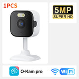 5MP HD Wifi Security Camera Mini Indoor Home Surveillance Camera Night Vision Two Ways Audio Human Detection O-KAM APP 5G IP CAM