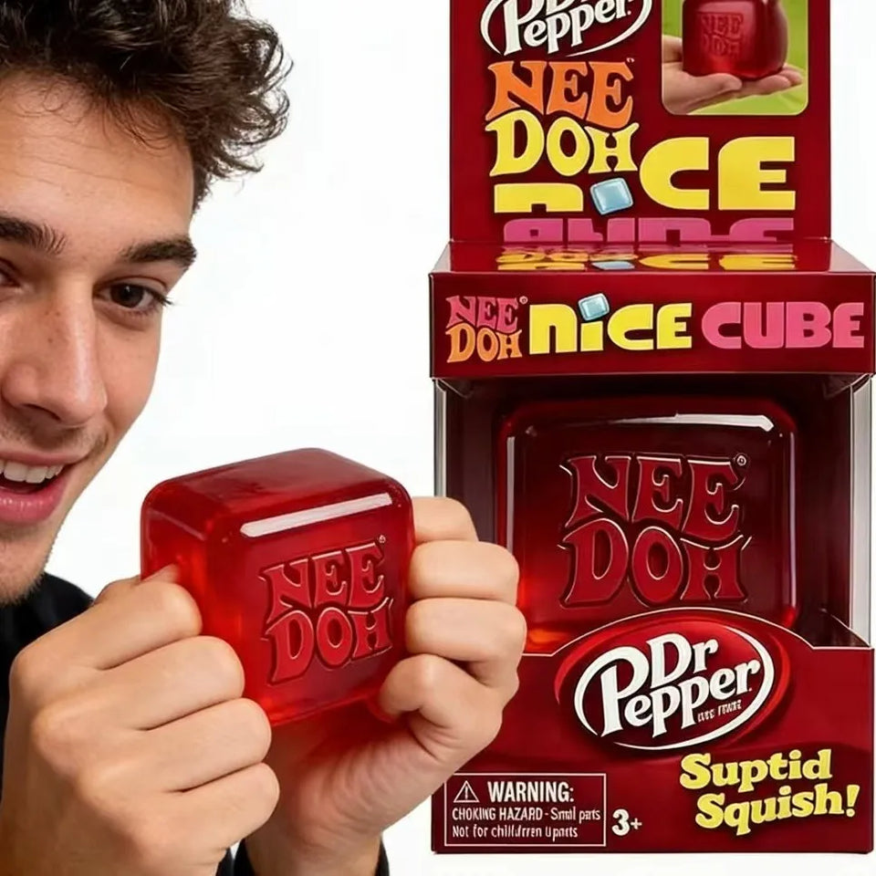 Limited Edition Suptid Nice Cube Squishy Stress Relief Fidget Toy Trendy Squeeze Sensory Toy For Work Focus Anti-Anxiety