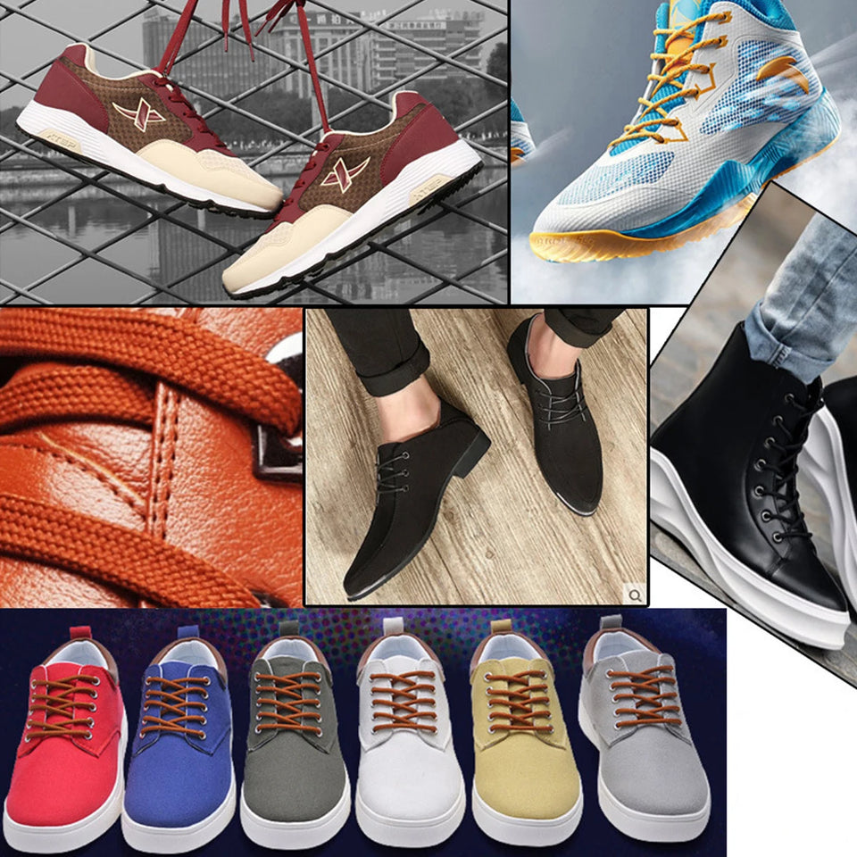 1 Pair Oval Athletic Shoelaces Half Round Shoe Laces for Sneakers,Shoelaces for Athletic Running Sneakers Shoes Boot Strings