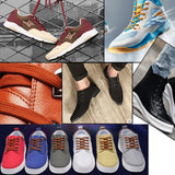 1 Pair Oval Athletic Shoelaces Half Round Shoe Laces for Sneakers,Shoelaces for Athletic Running Sneakers Shoes Boot Strings