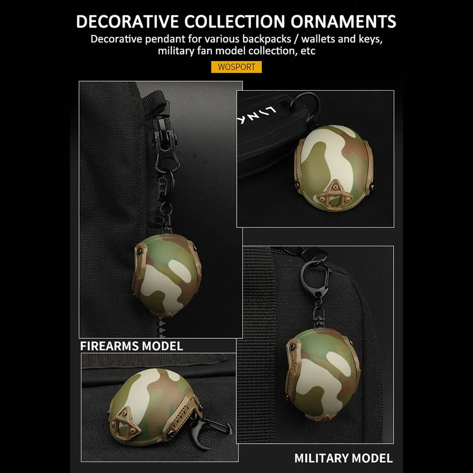 New Mini Fast Helmet Keychain Tactical Fan Accessories Beer Opener Bottle Opener Decrowner Dummy Helmet Shaped Toy Outdoor Tool