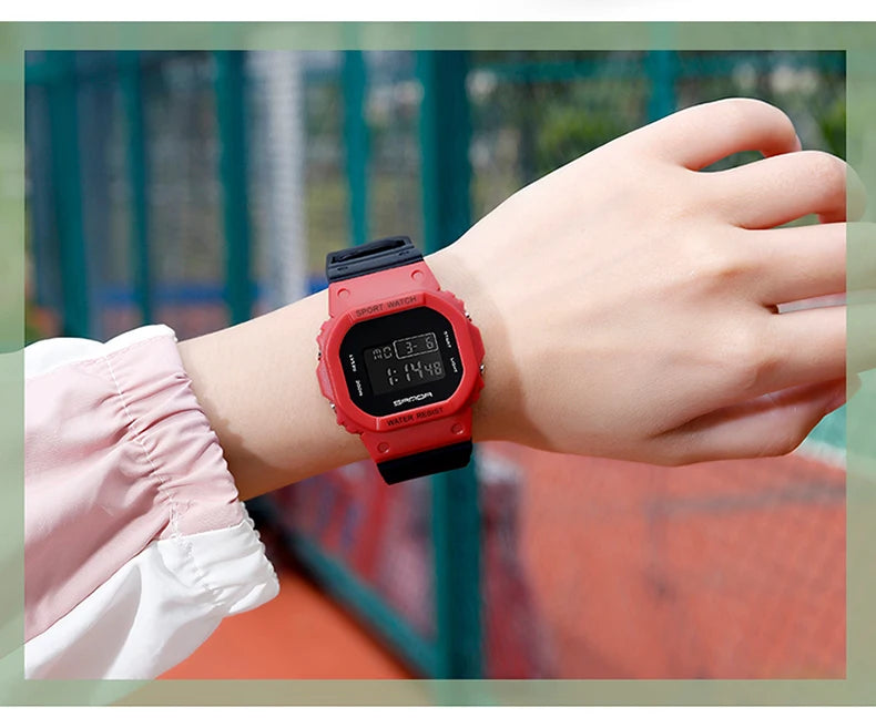 SANDA G Style Digital Watch Men Waterproof Ms Watch Sport Men Watches Boy Girl Electronic Clock Relogio Masculino Relógio Mulhe