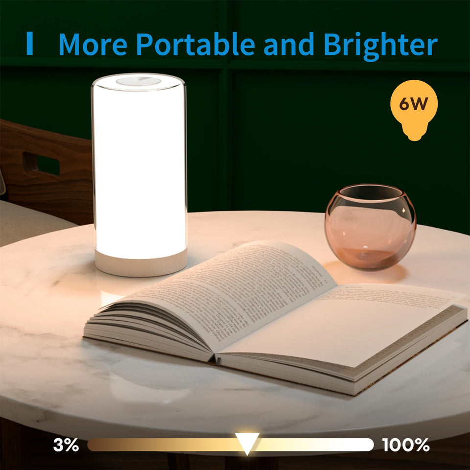 Meross HomeKit Smart Lamp RGBWW LED Wi-Fi Night Lamp MSL430 6W Touch Sensor Dimmable Bedside Light Support Alexa