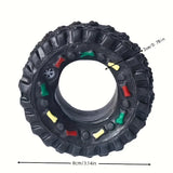 Puppy Teeth Training Toy Durable Dog Chew Wheel Interactive Sound Toy Chew-Resistant for Small Medium Dogs Pet Supplies