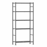 5-Tier Storage Shelves, Heavy Duty Metal Shelving Unit, 1000lb Capacity, Garage Pantry Organizer, 33"x12.6"x72" Black
