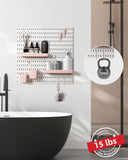 Deli Pink 4pcs Pegboard Combination Kits, Easy Storge, Free & Easy to Assemble, Two Installation Methods