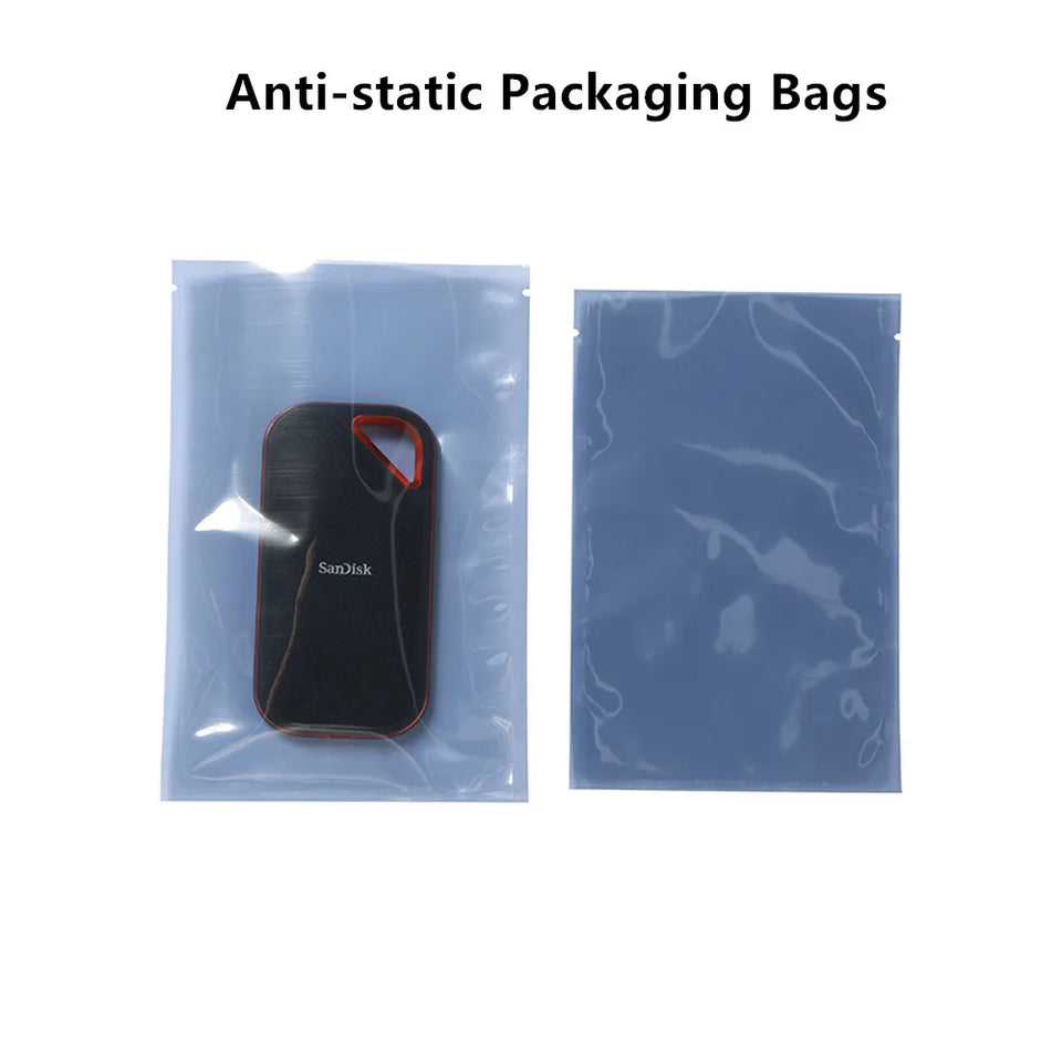 100pcs Silver Dumb Aluminum Foil Bags Heat Seal - Top Open Mylar Foil Bag Matte Surface Plastic Food Package Spices/Sauce Pouch