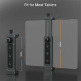 LEAPLIGHT Universal Aluminum Tablet Phone Stand Holder Clip Tripod Adjustable Bracket for Phones Ipro Tablets Tablet Holder