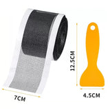 7cm 5-15M Cutable Shower Drain Hair Catcher Self-Adhesive Floor Drain Stickers Disposable Mesh Sink Strainer Filter For Bathroom