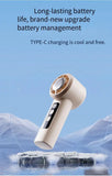Refrigeration Turbo Cooling Mini Fan USB Adjustable Handheld Fan Suitable Office Outdoor Portable Personal Fan