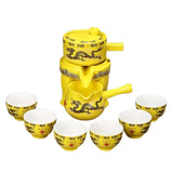 Handmade Coffee Tea Tray Kitchen Sugar Organizer Ceramic Narrow Tea Tray Cup Snack Handles Plateau Cuisine Home Accessories