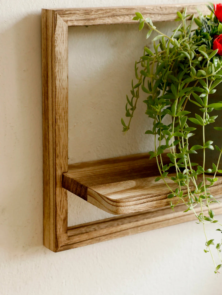 Wooden Display Shelf Floating Shelves Rustic Wood Shelves Wall Storage for Bedroom Kitchen Over Toilet Small Wall Mounted Gifts