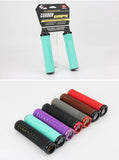 ODI CF Silicone Bicycle Grips Carbon Fiber Reinforced Handle Plugs MTB Anti-slip Lock-on Handlebar Cover Comfortable Bike Parts