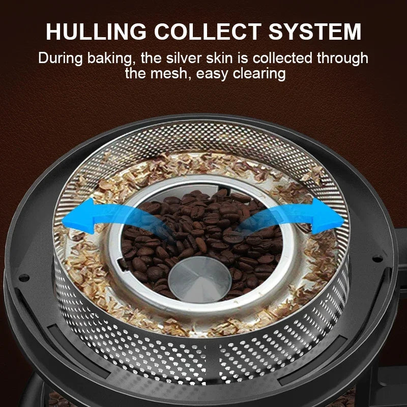 Home Coffee Roaster 2 in1 Roasting & Cooling Electric No Smoke Coffee Bean Baking Roasting Machine Full Automatic Coffee Roaster
