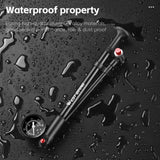 WEST BIKING 400PSI Bicycle Air Pump High Pressure MTB Bicycle Pump Front Fork Rear Suspension Pressure Gauge Schrader Valve