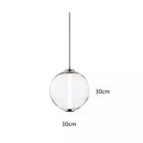 Nordic Minimalist Restaurant  LED Pendant Light  Modern Designer Glass Restaurant Small Pendant Light  Including Light Source