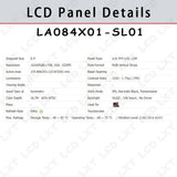 LCD Screen Display Panel For LG Display LA084X01 SL01 SL02 SL03 Automotive Replacement Uconnect 4C UAQ LCD Touch Navigation