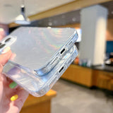 Luxury Laser Silver Gradient Phone Case For Xiaomi Redmi Note 13 12 11 10 Pro Plus 12S 11S Redmi 12 13C Poco X3 X6 M6 Pro Cover