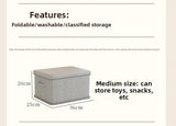 Clothes Storage Box Household Large-capacity Wardrobe Snacks Toys Layered Finishing Artifact Folding Storage Box Basket with Lid