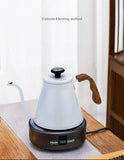 1.2L Pour Over Coffee Kettle - 304 Stainless Steel, Long Spout with Temperature Control, Suitable for Open Flame & Tea Brewing