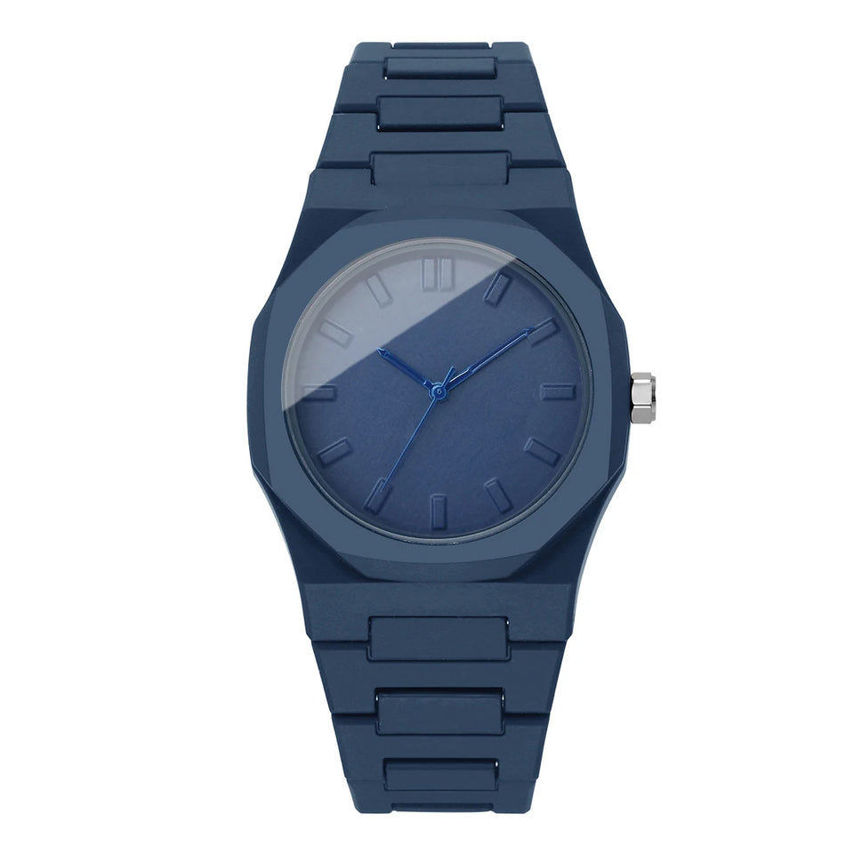 Casual Plastic Strap Women Quartz Wristwatch Fashion Simple Dial Quartz Watches For Ladies Clock Reloj Mujer (Without Box)